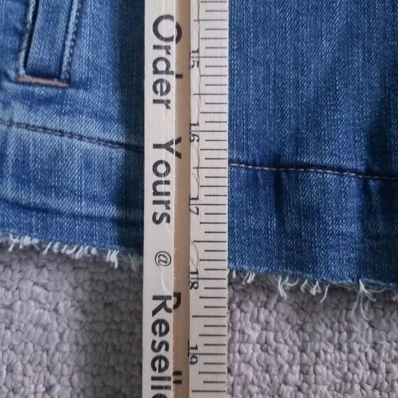 LOFT Made and Loved Denim Vest Womens Blue Size XS Punk Rock Biker Festival - Picture 6 of 11